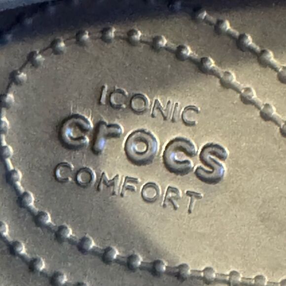 CROCS ICONIC COMFORT BLACK BALLERINA FLATS SIZE 9 - Picture 4 of 5